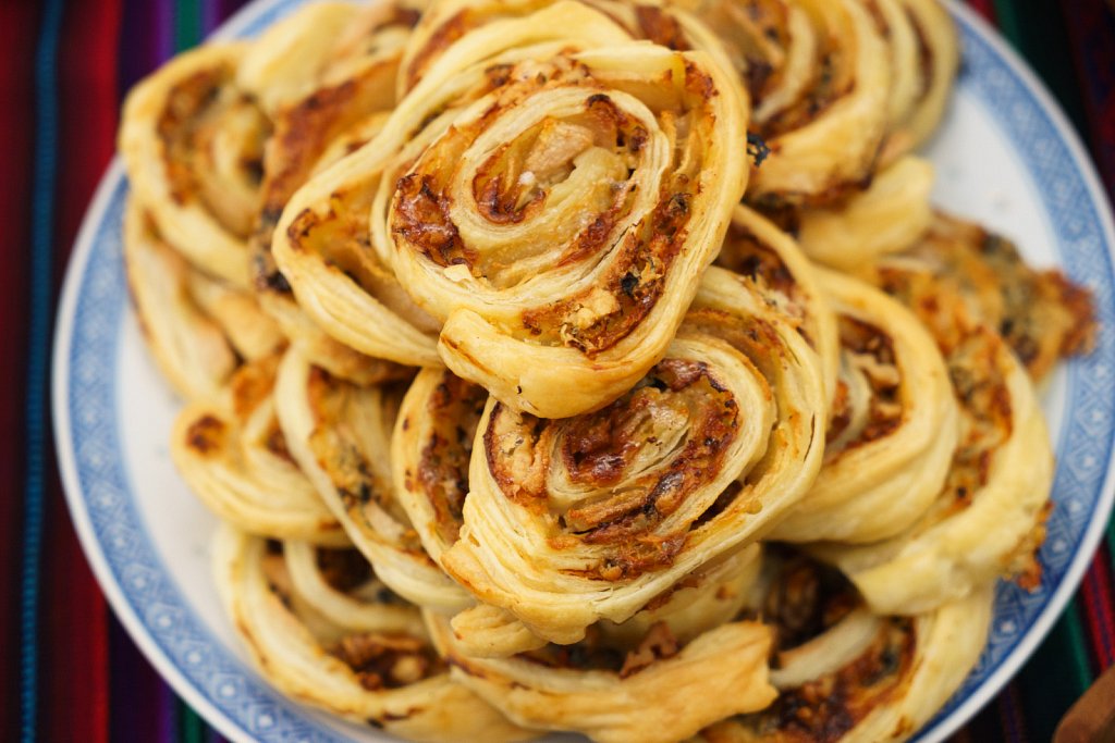 Pears, Cheese and Walnuts all rolled up in one