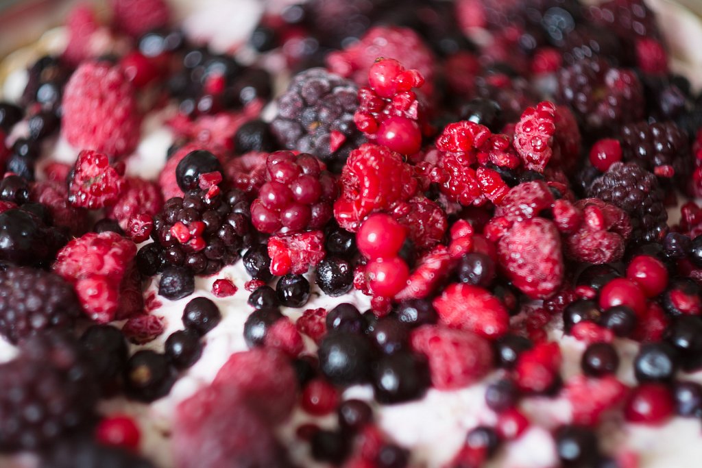 Preparing the Berry Cream