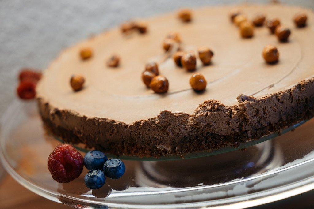 Hazelnut Chocolate Mousse Tarte