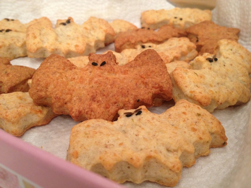 Cheesy Bat Cookies